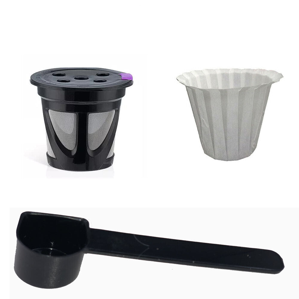 Black Refillable Reusable Single K-Cup Coffee Pod for Keurig K-Supreme and Plus
