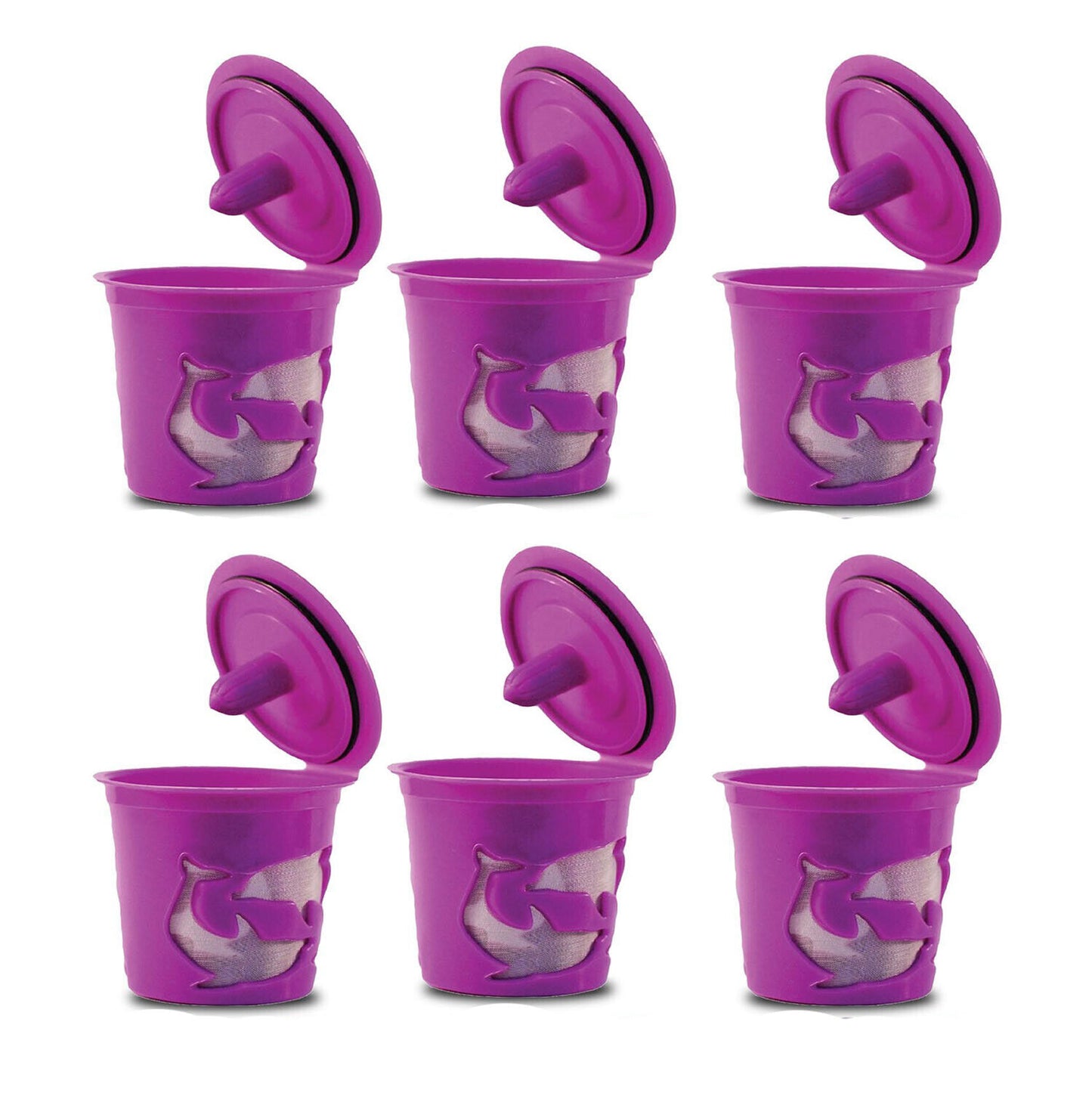 Purple Refillable Reusable Single K-Cups Filter Pod for Keurig Coffee Cup Makers