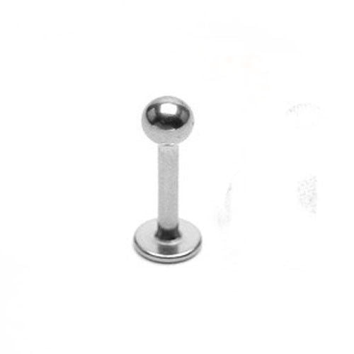 16 Gauge 316L Surgical Stainless Steel Labret Monroe Ball Chin Lip Barbell
