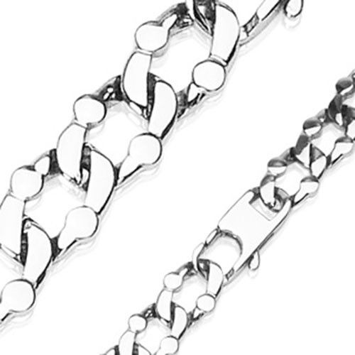 Stainless Steel Elaborate O Link Chain Length 600mm Width 12mm K254