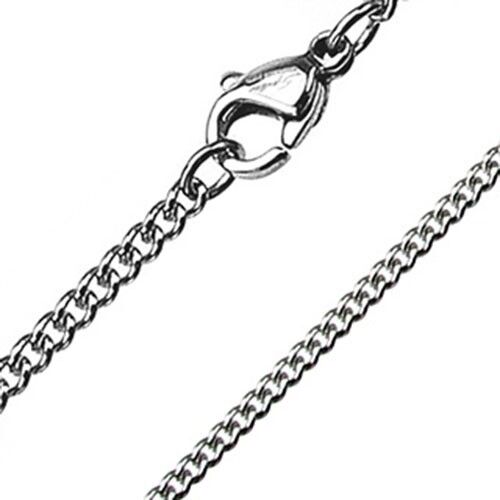 Stainless Steel Chain Link Necklace Length 558.8mm Width 1.5mm K201