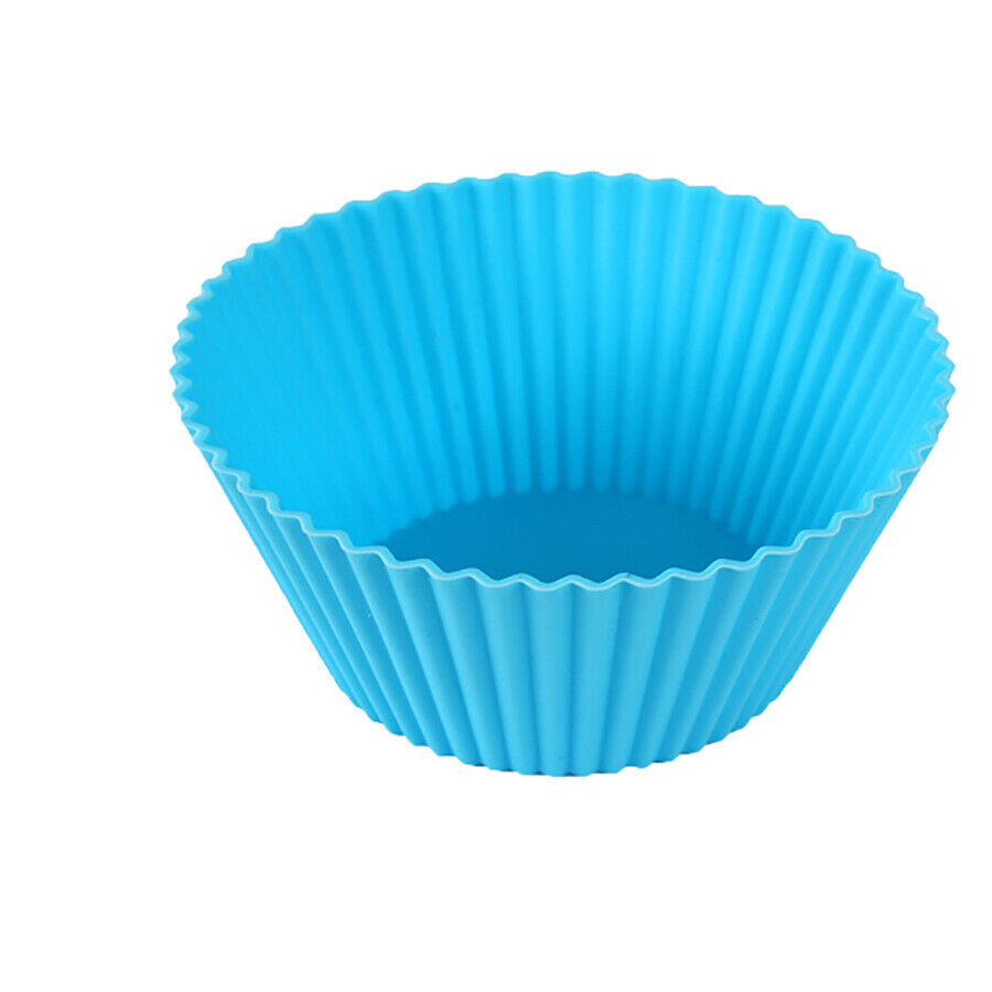 12 Pieces Silicone Reusable Cake Muffin Cupcake Liner Kitchen Cooking Baking