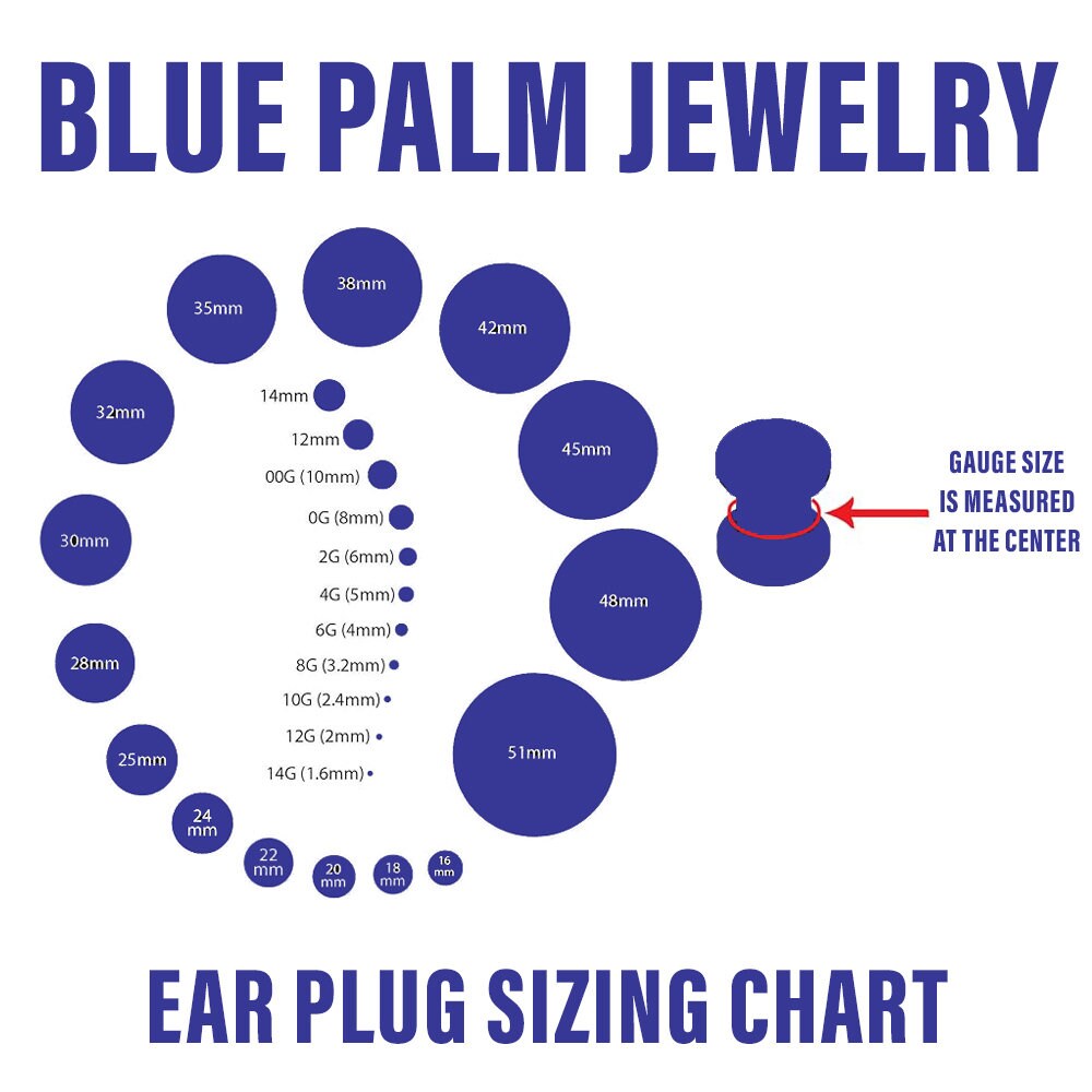blue palm jewelry Pair of Chicken Blood Single Flare Stone Ear Plugs Silicone O-Ring Expander synthetic Gauges 0ga - 1 inch E620